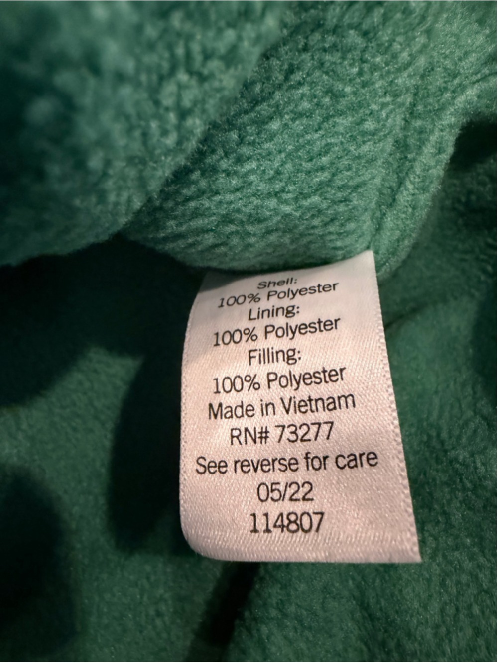Croft & Barrow Quilted Fleece Lined Vest Green Size S NWT - Picture 11 of 13